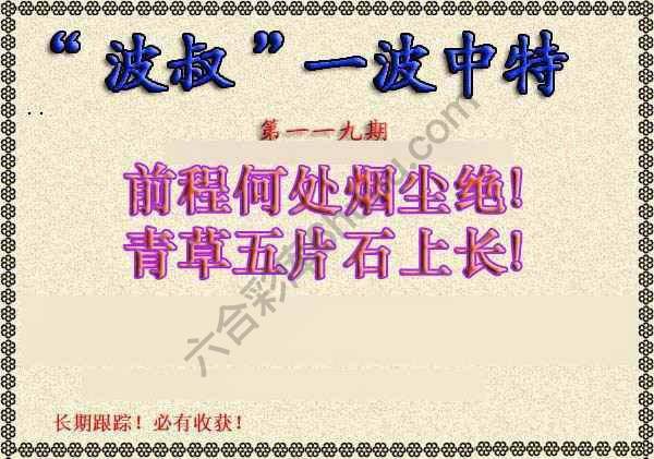 波叔一波中特