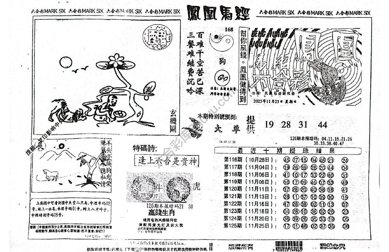 凤凰马经