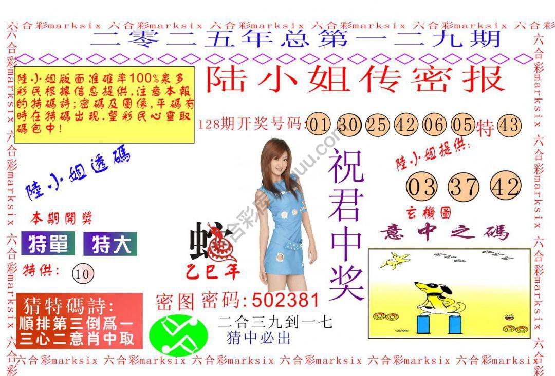 陆小姐传密