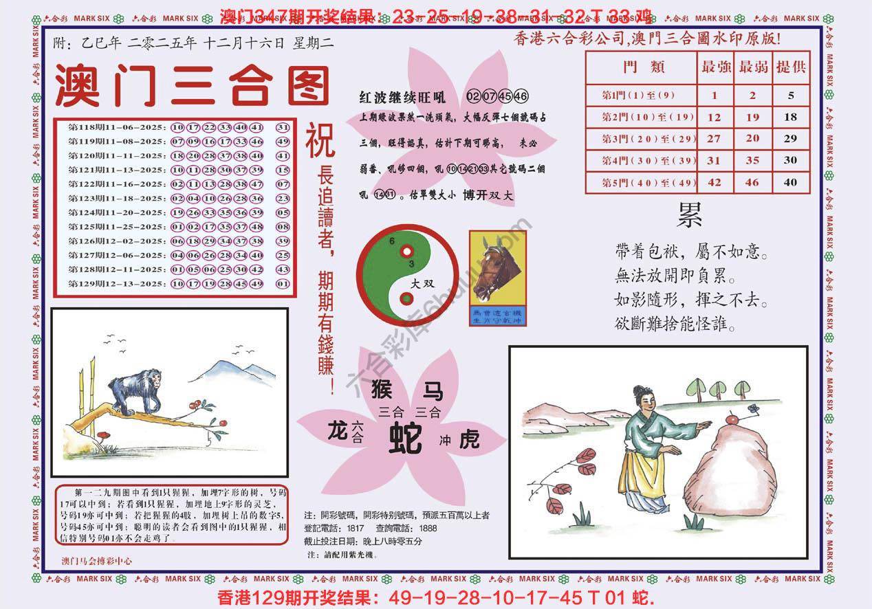 澳门三合图