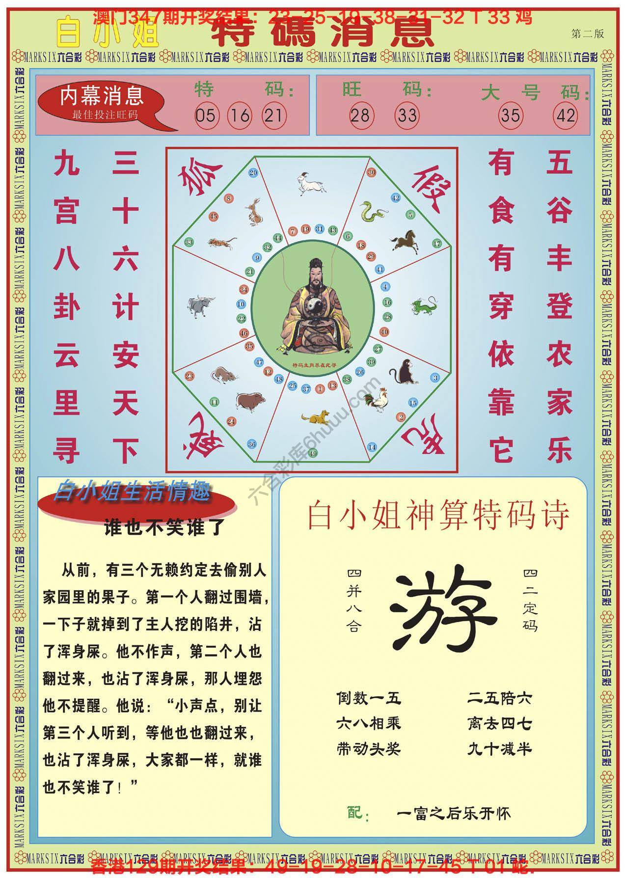 白小姐特码消息