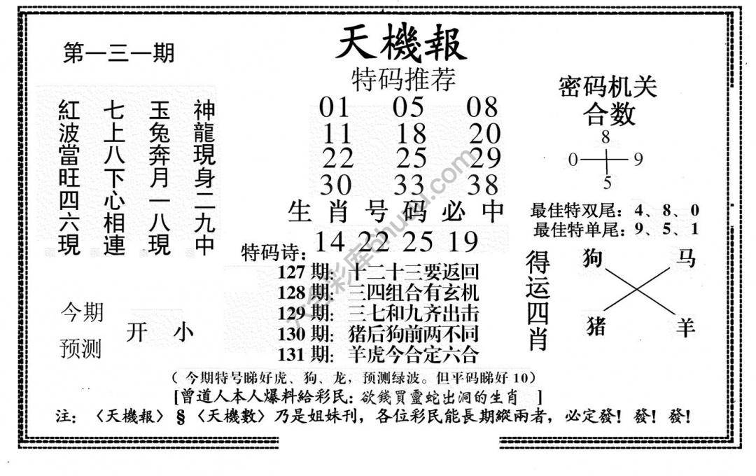 天机报