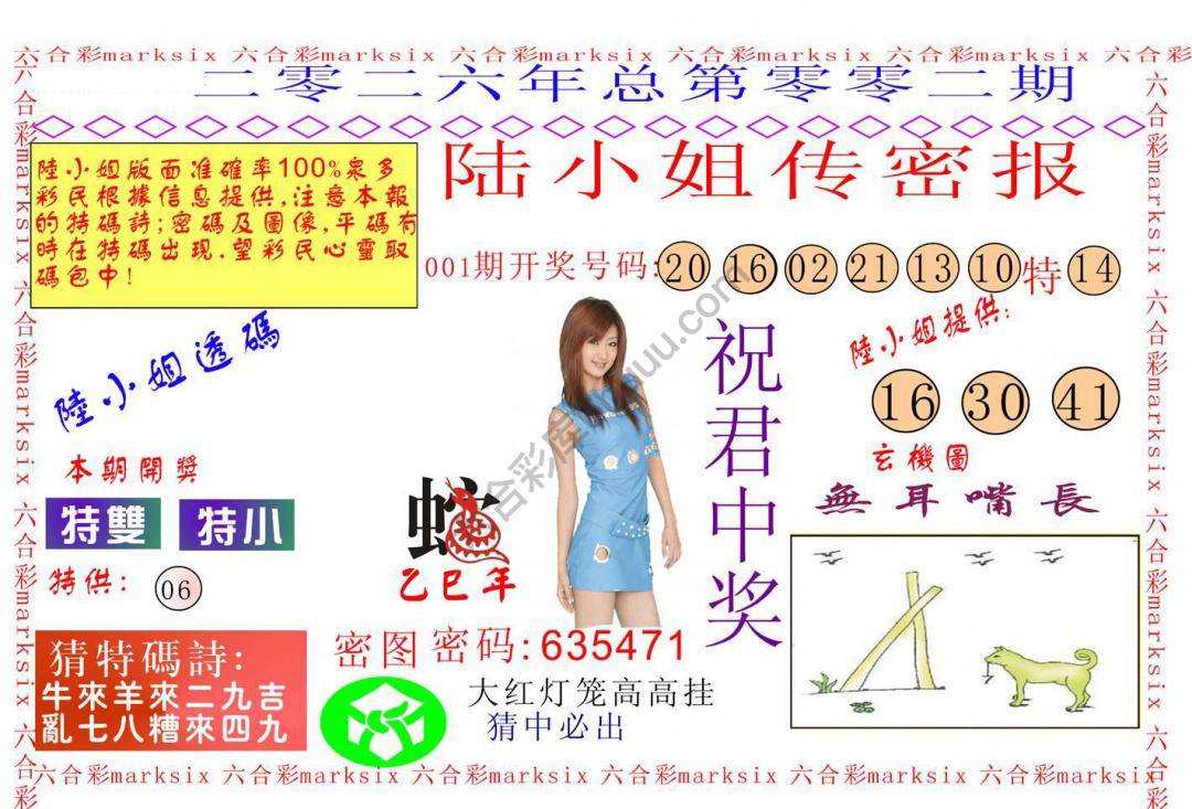 陆小姐传密