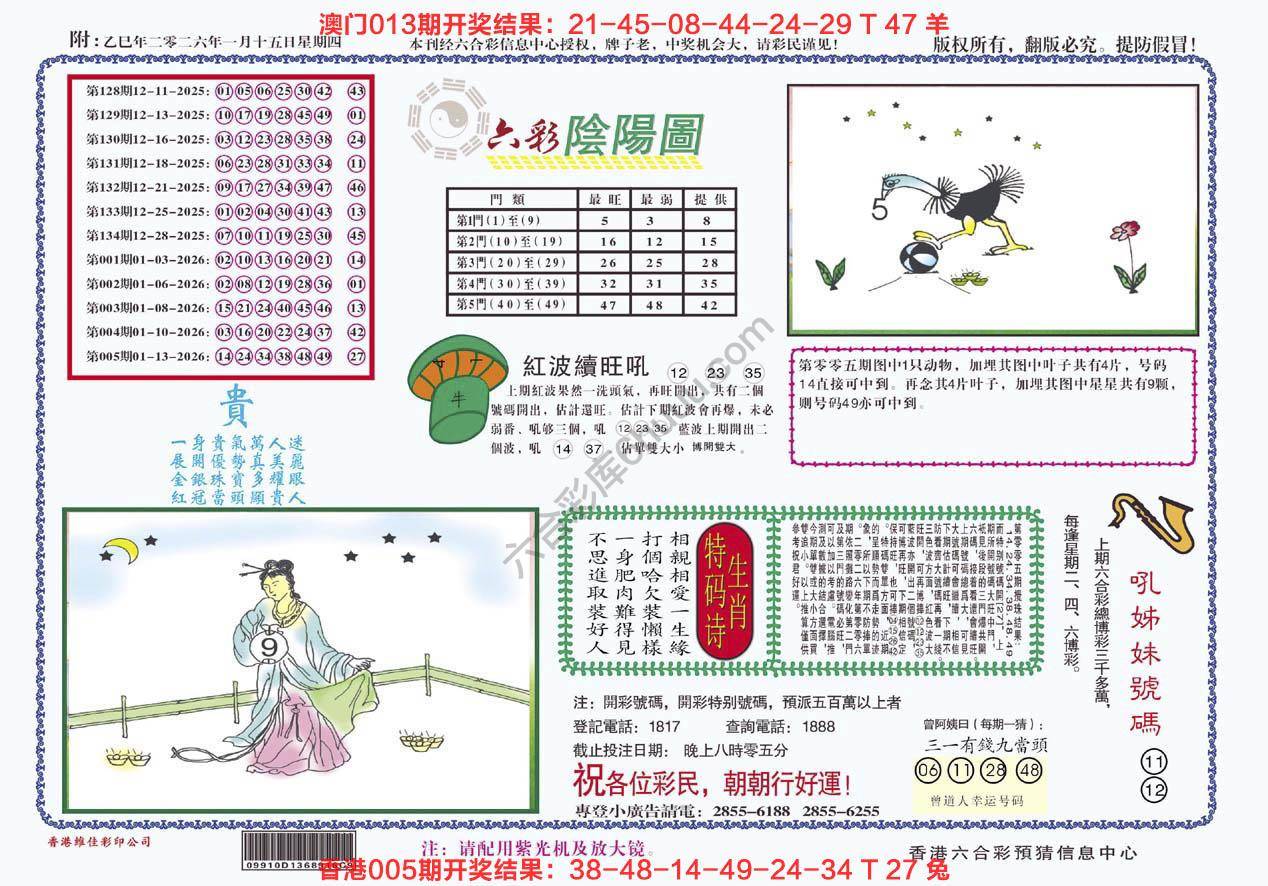 六彩阴阳图