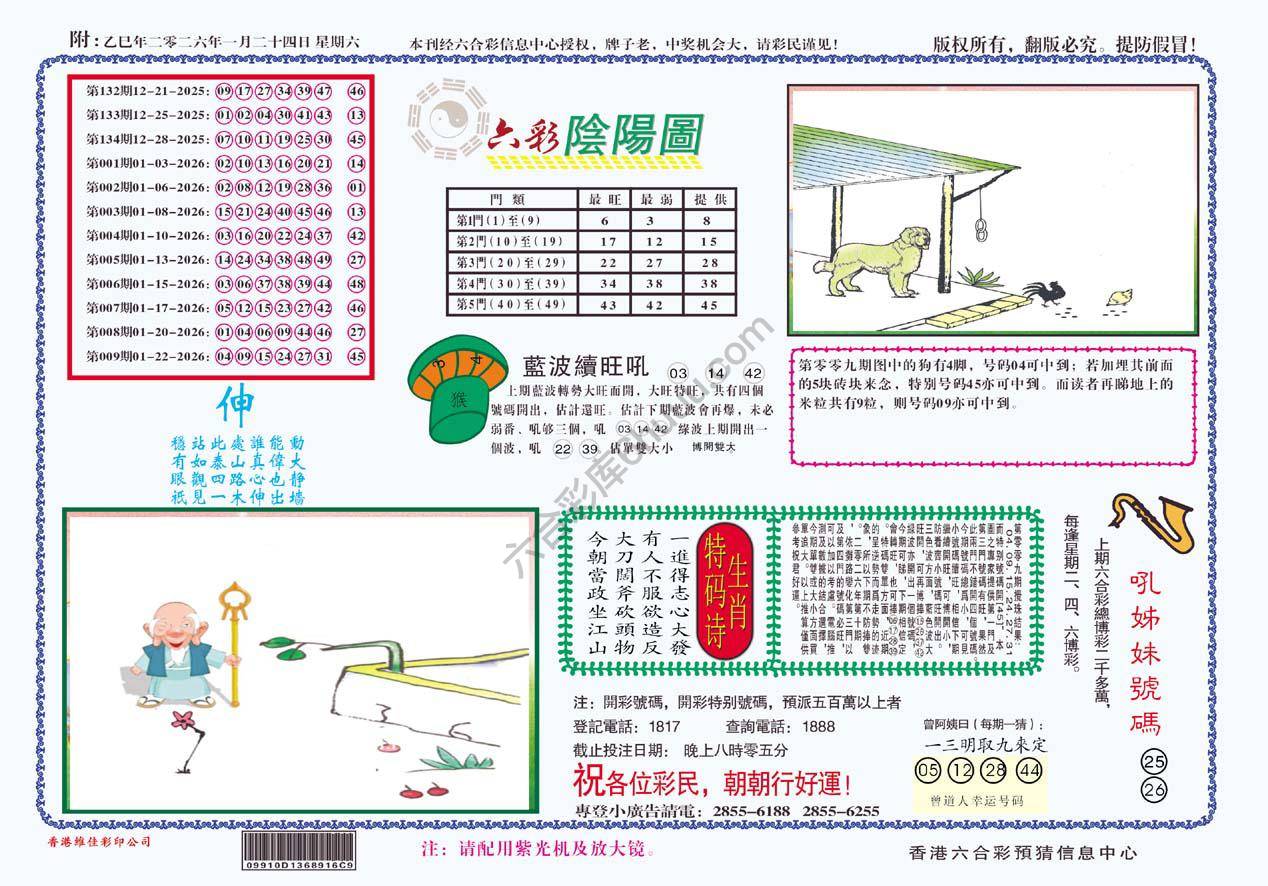 六彩阴阳图