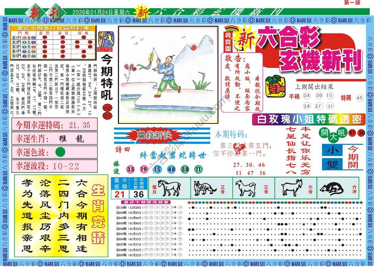 六合彩玄机新刊