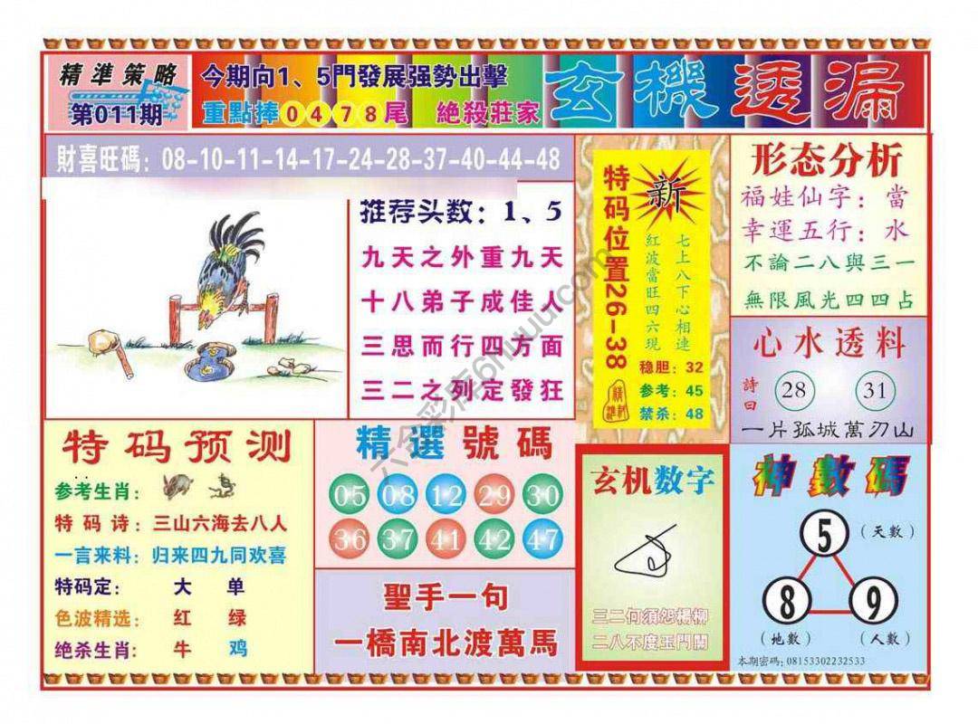 玄机透漏