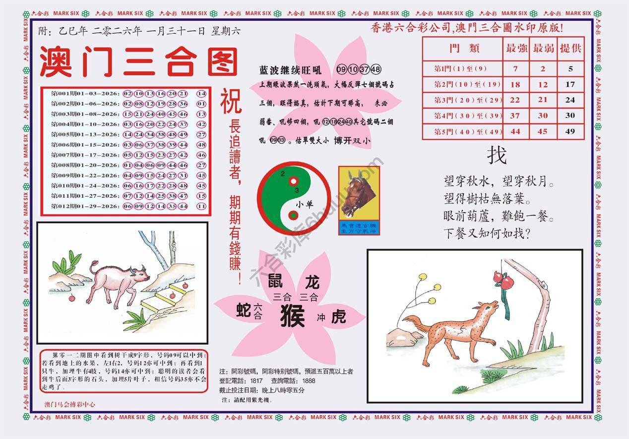 澳门三合图
