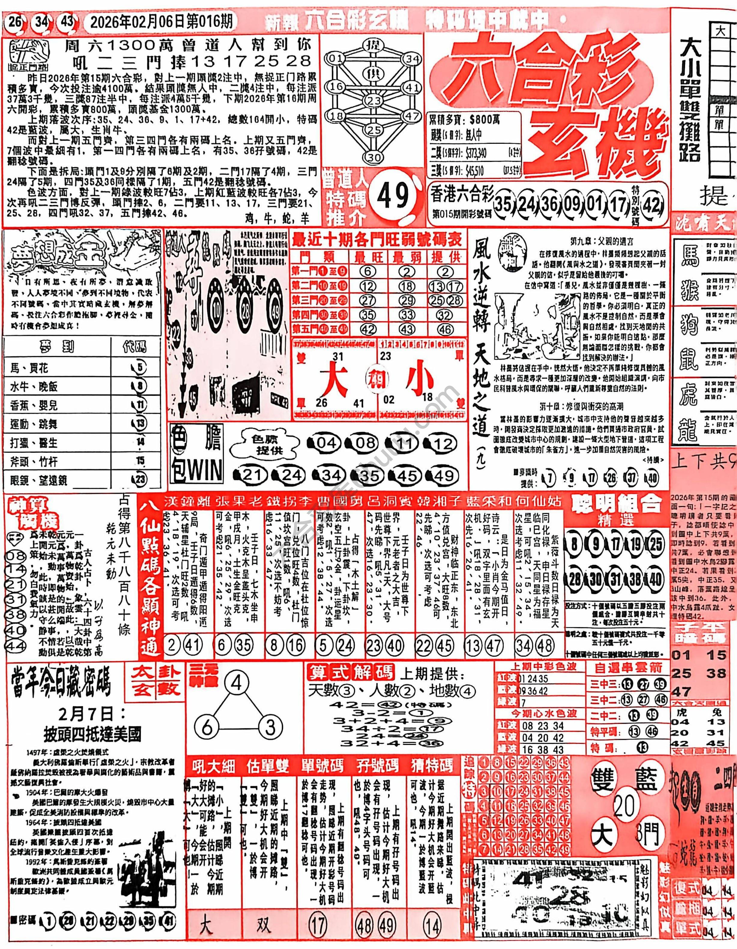 六合彩玄机