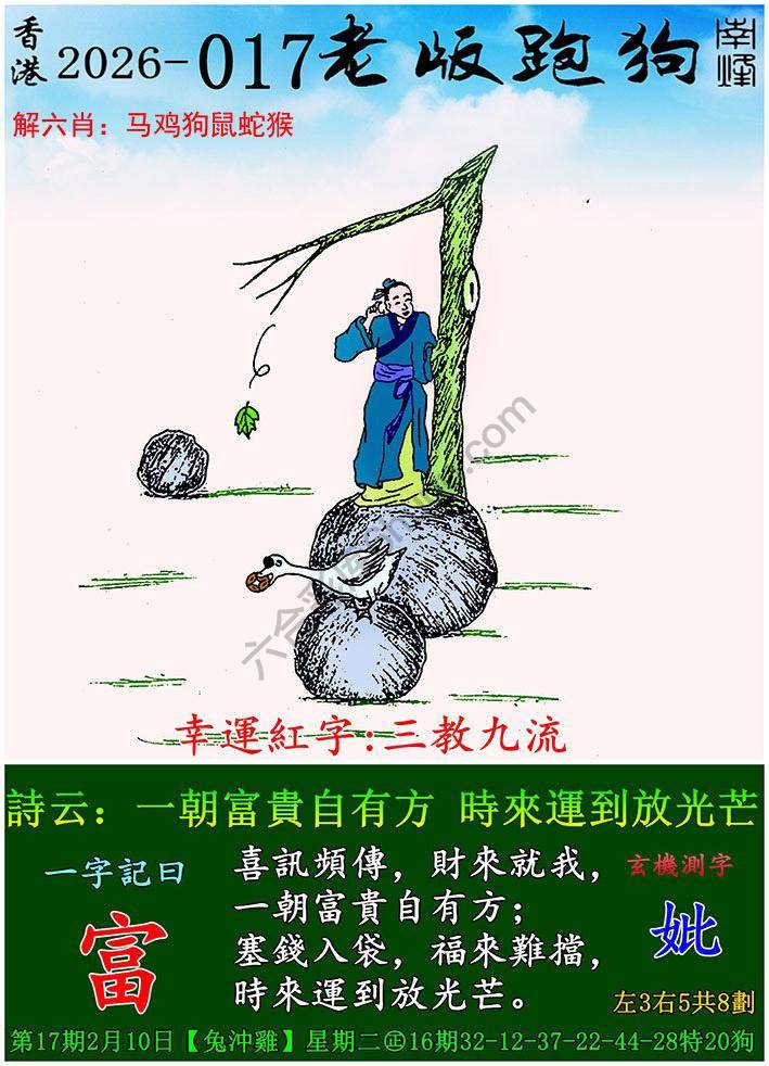 老版跑狗图