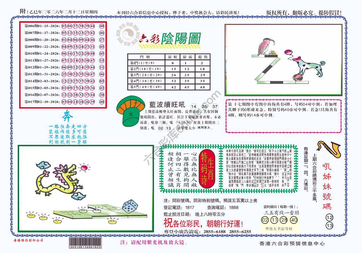 六彩阴阳图
