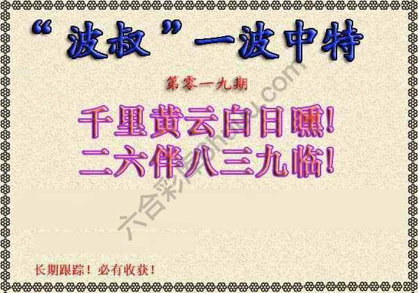 波叔一波中特
