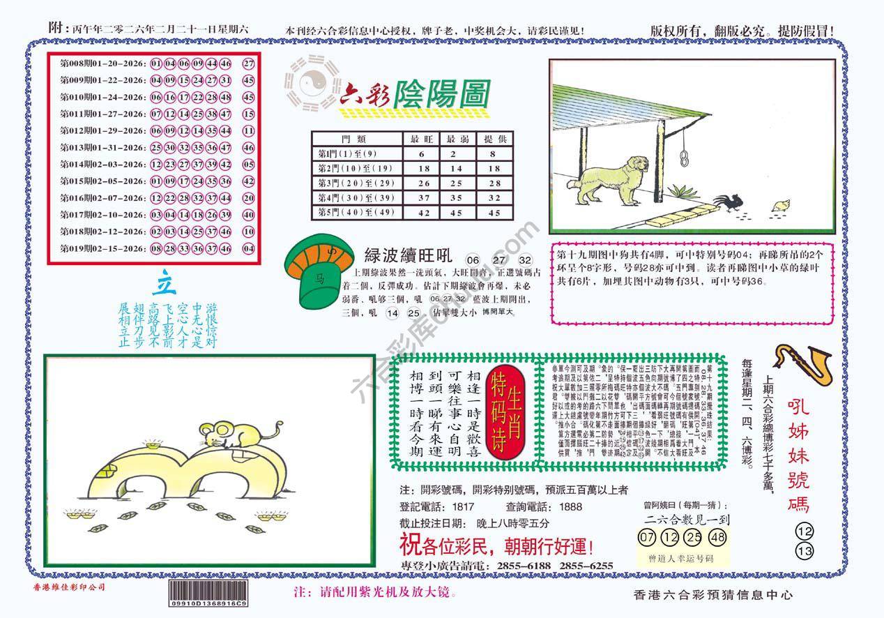 六彩阴阳图