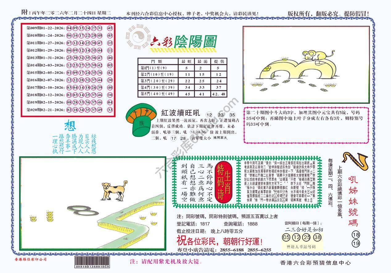 六彩阴阳图