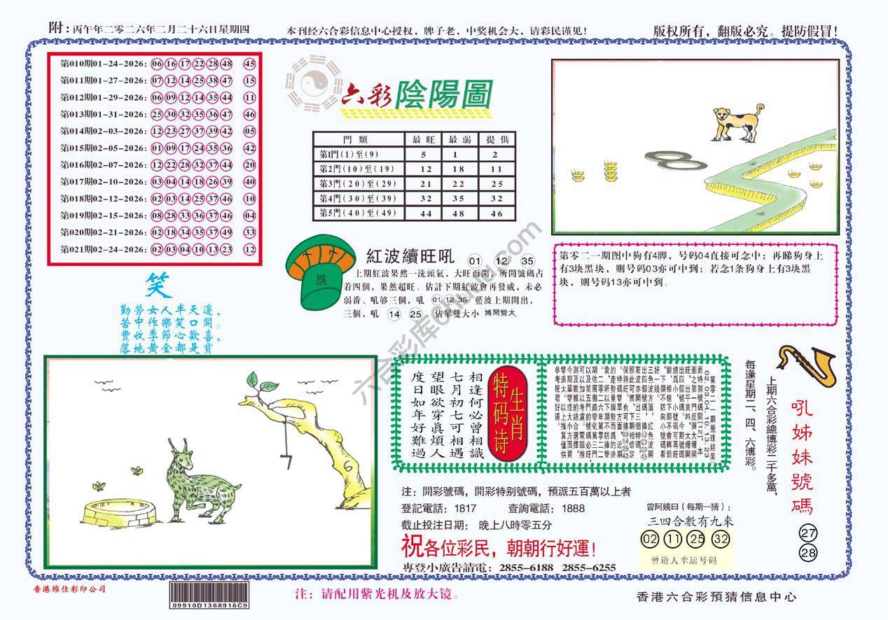 六彩阴阳图