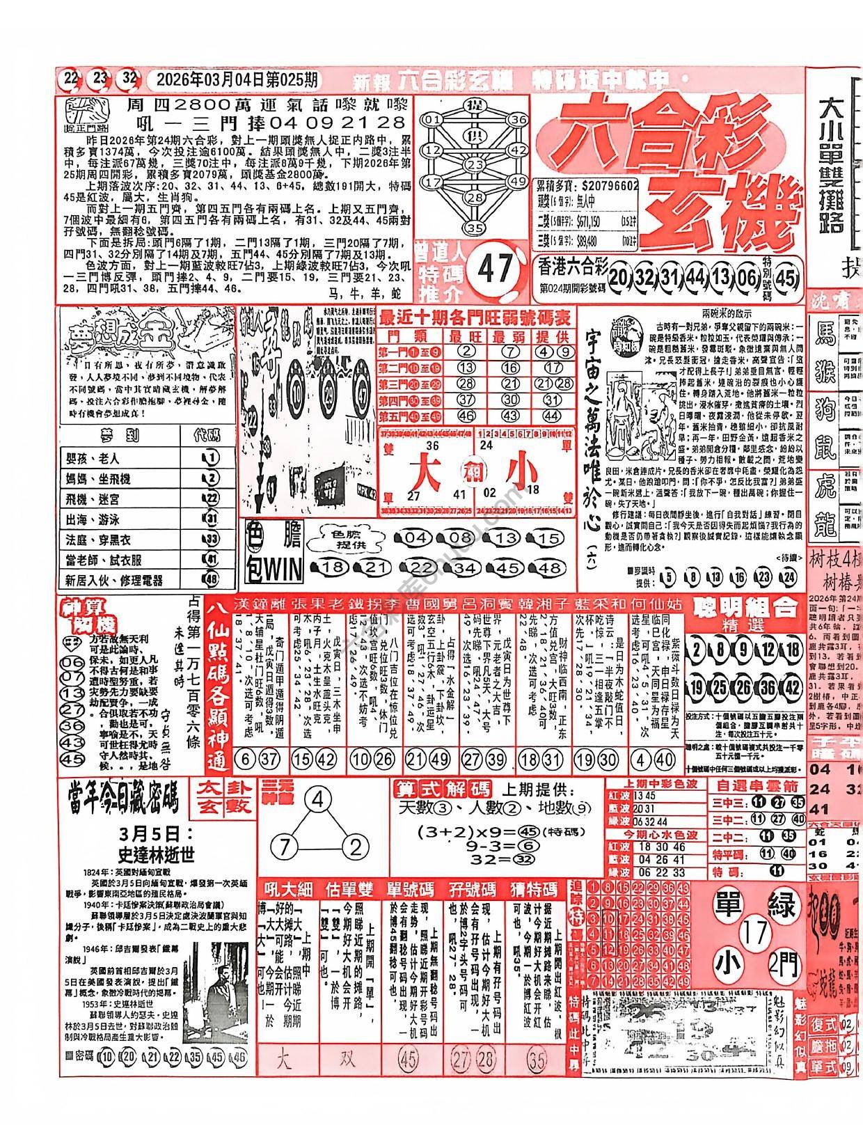 六合彩玄机