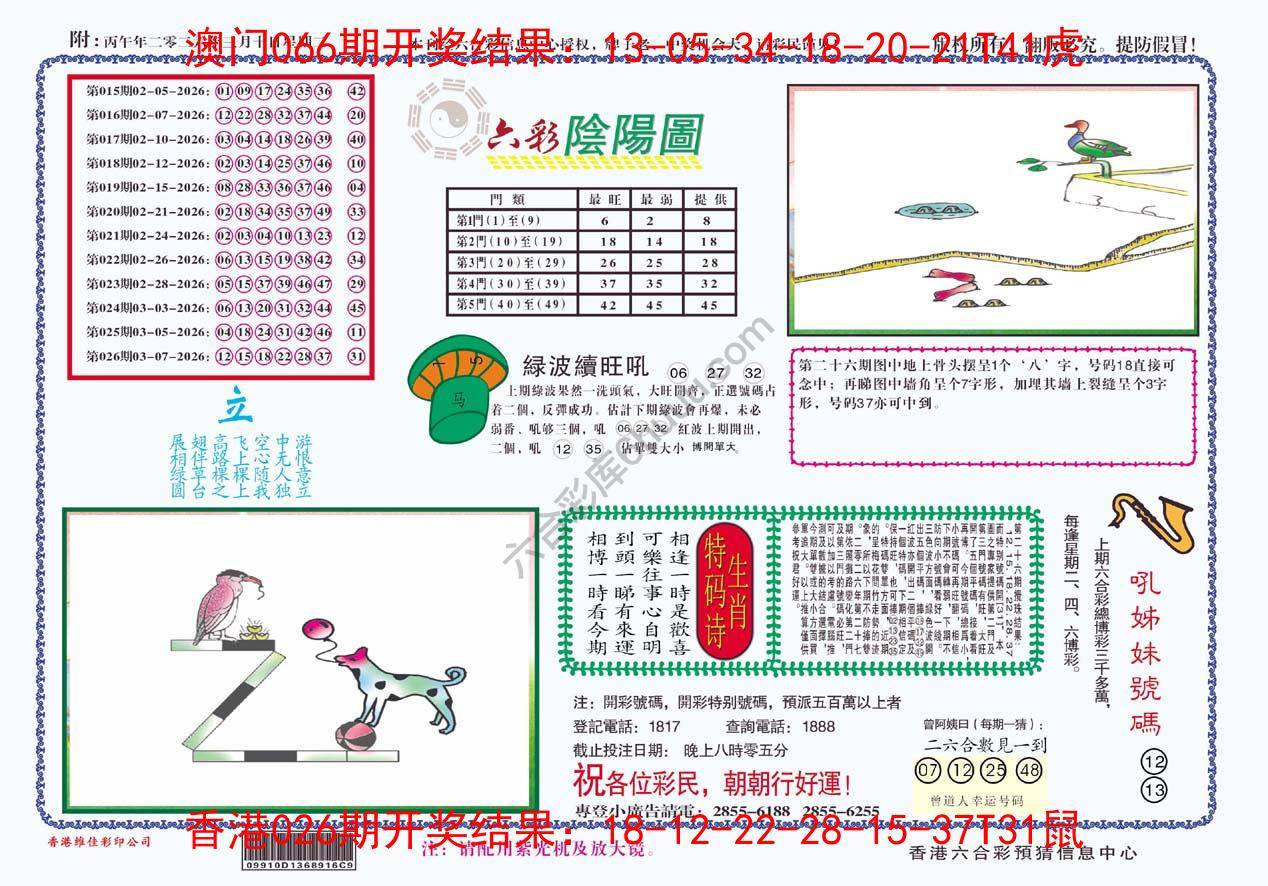 六彩阴阳图
