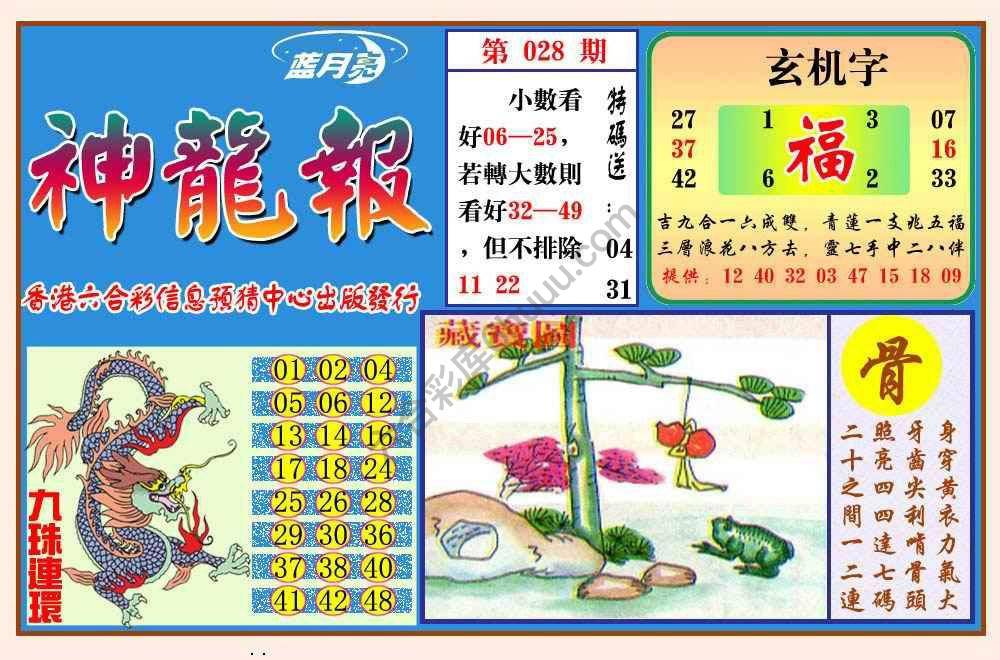 蓝月亮神龙报