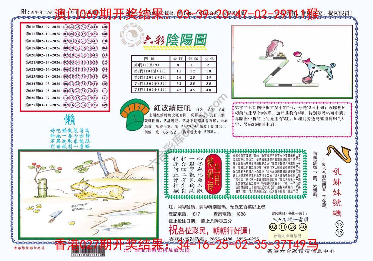 六彩阴阳图