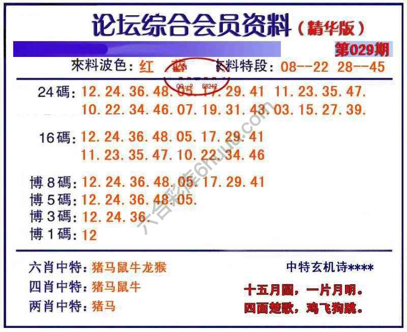 综合会员资料
