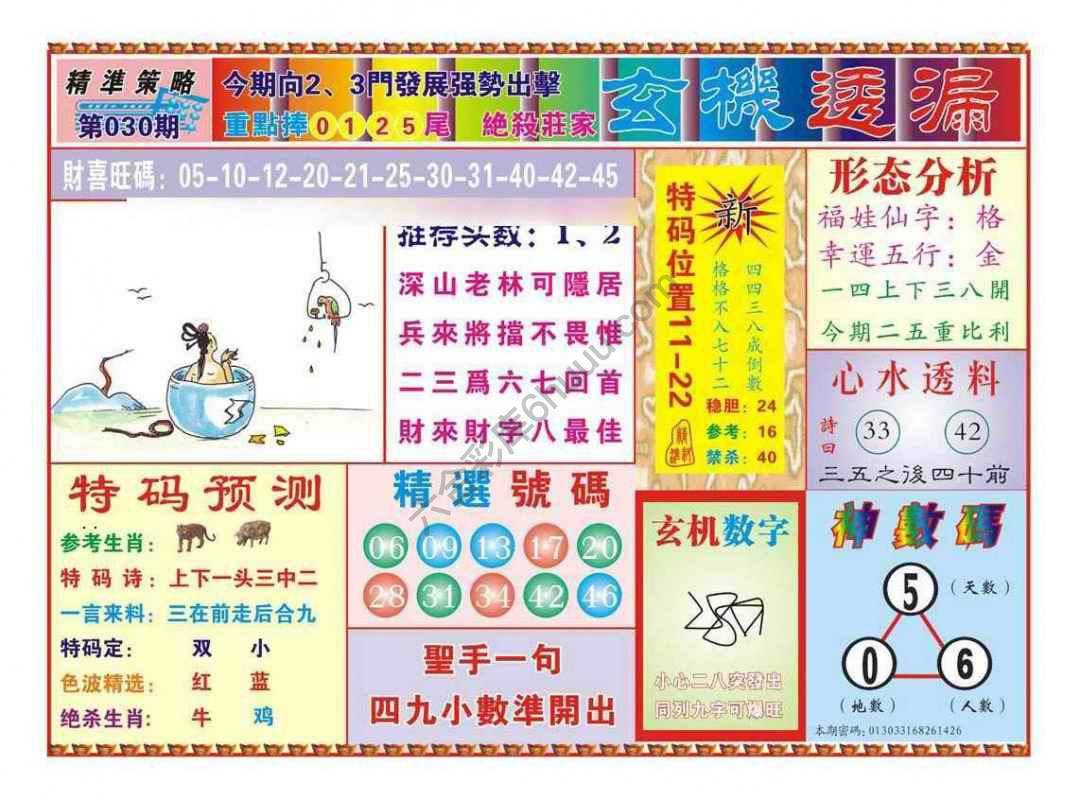 玄机透漏