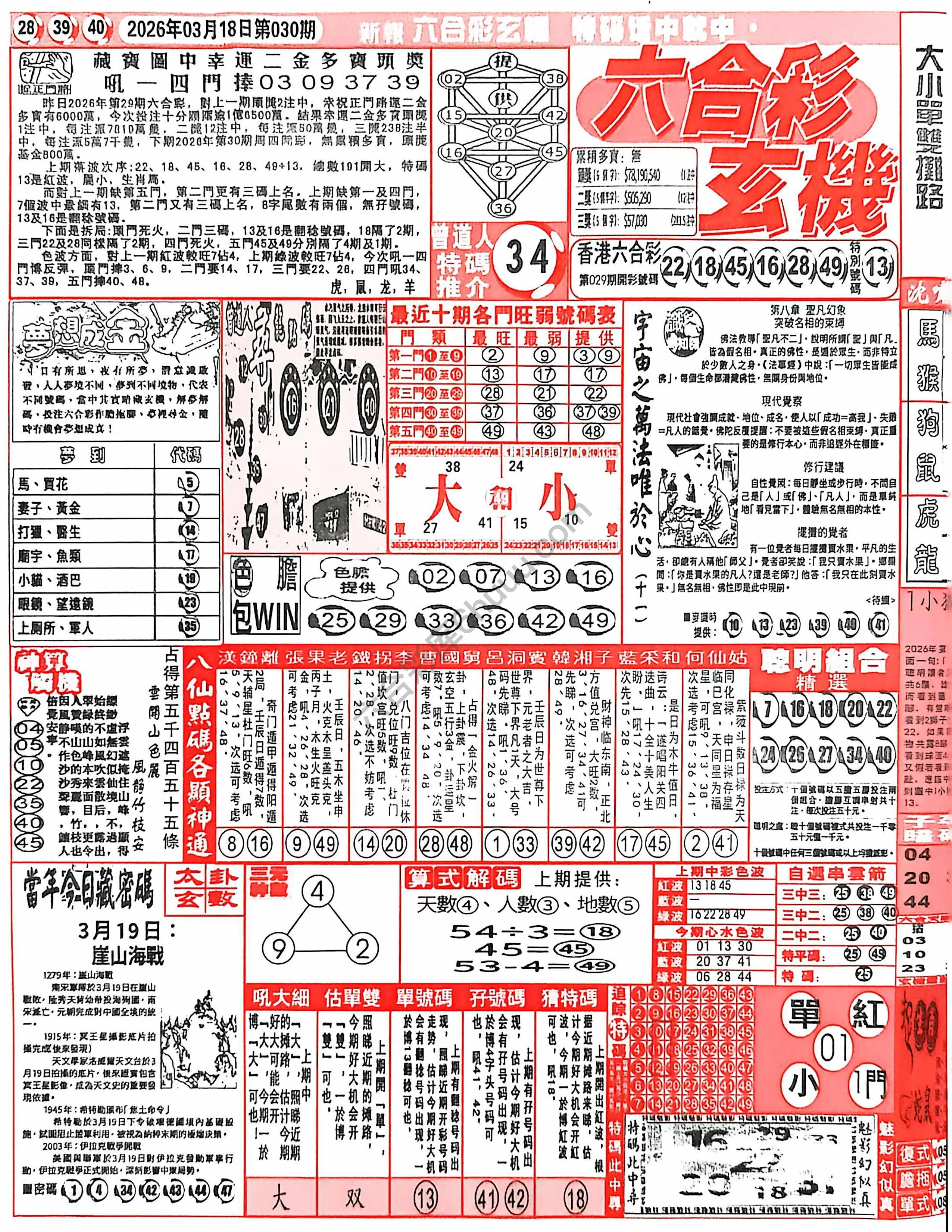 六合彩玄机