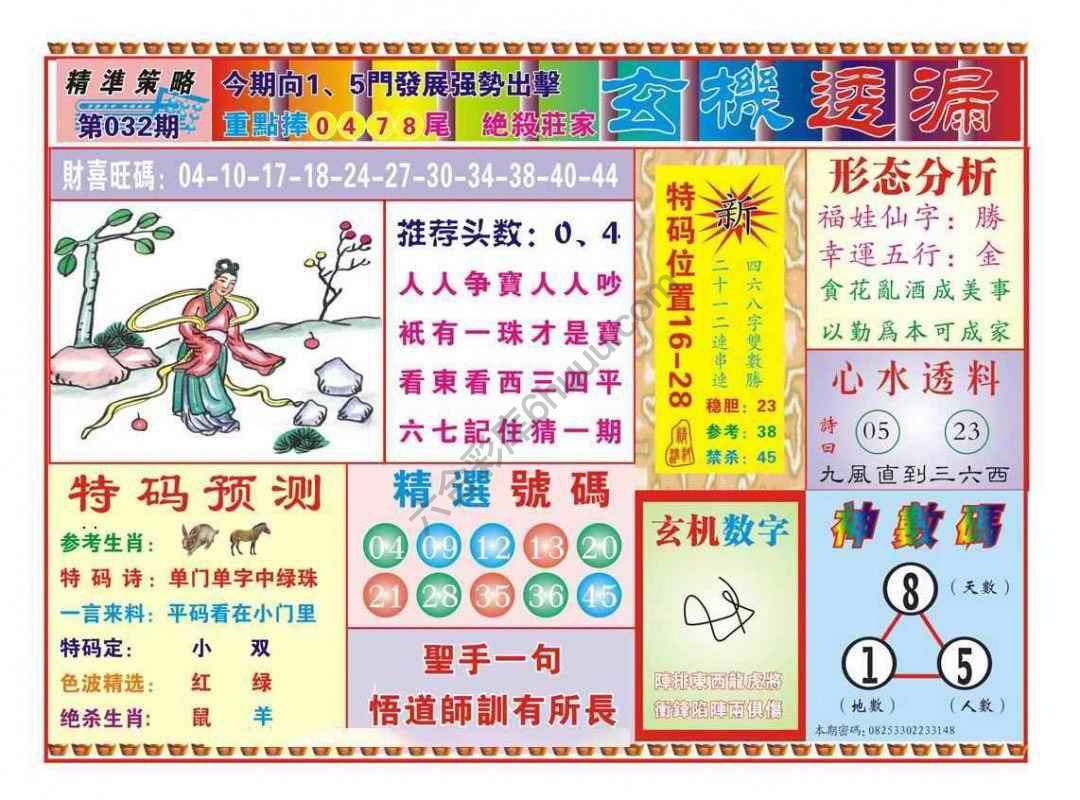 玄机透漏