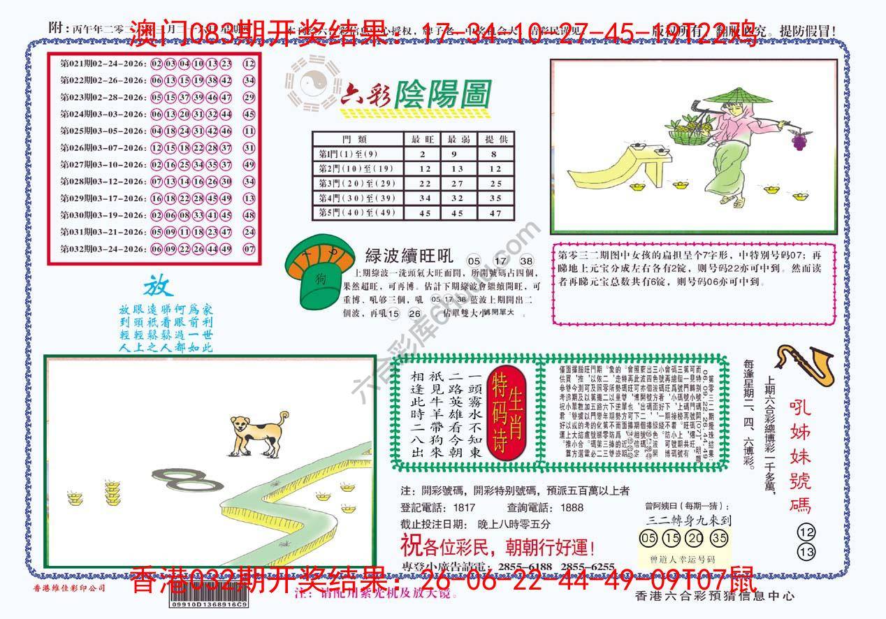 六彩阴阳图