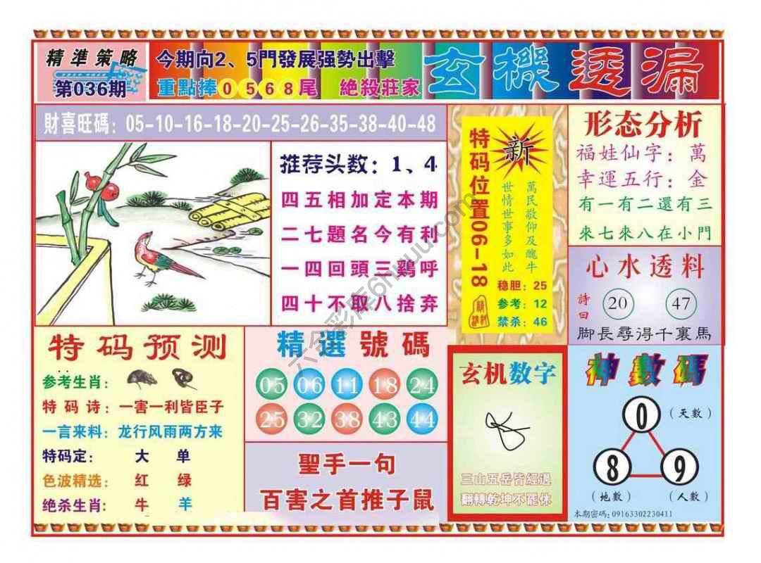 玄机透漏
