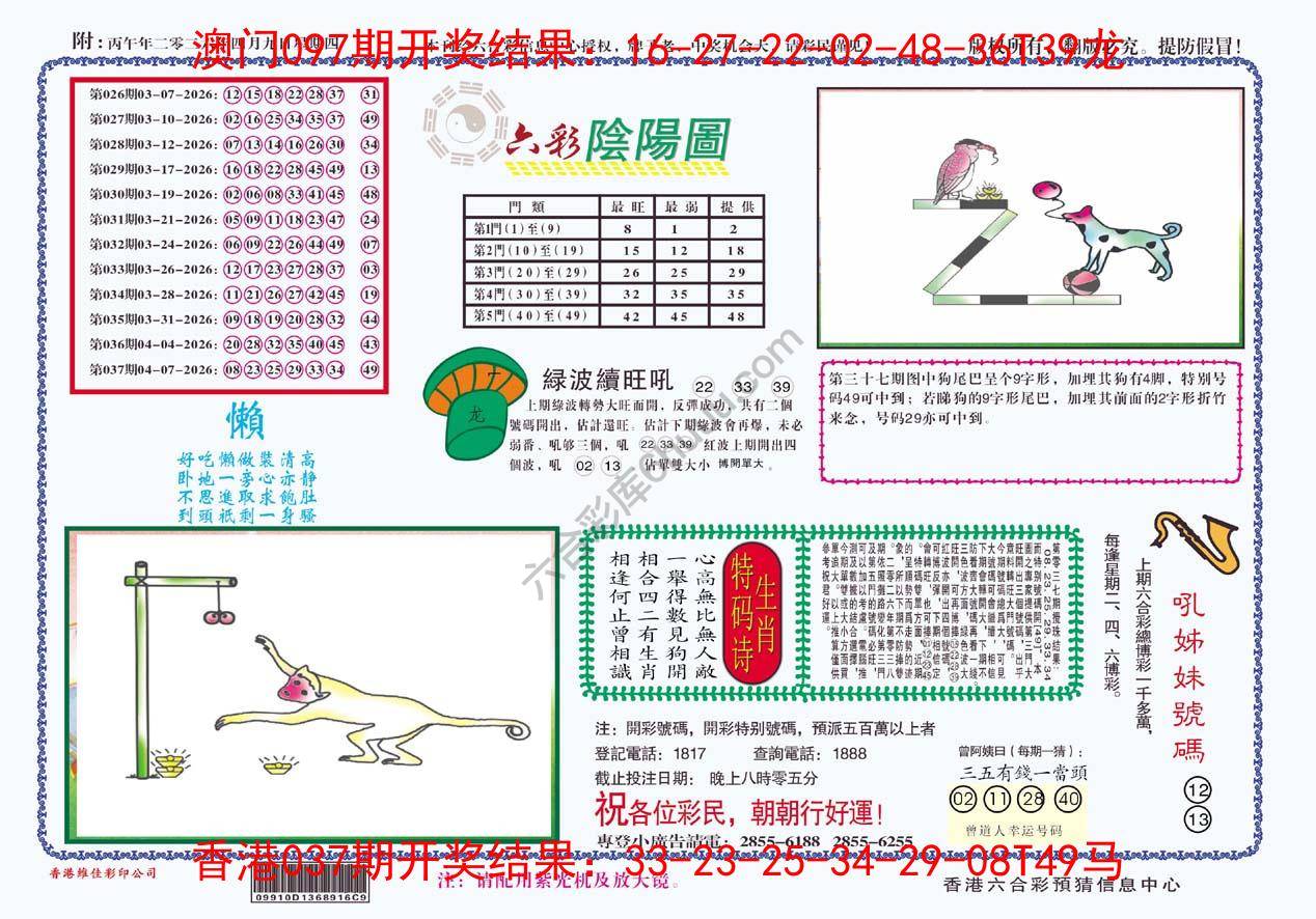 六彩阴阳图