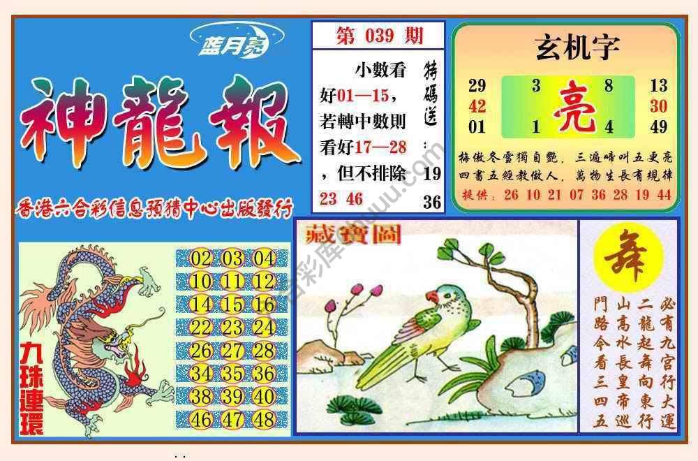 蓝月亮神龙报