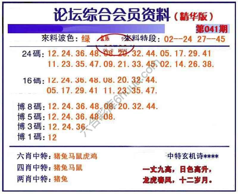 综合会员资料