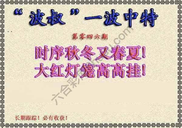 波叔一波中特