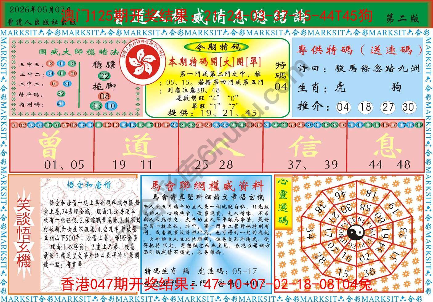 曾道人权威消息