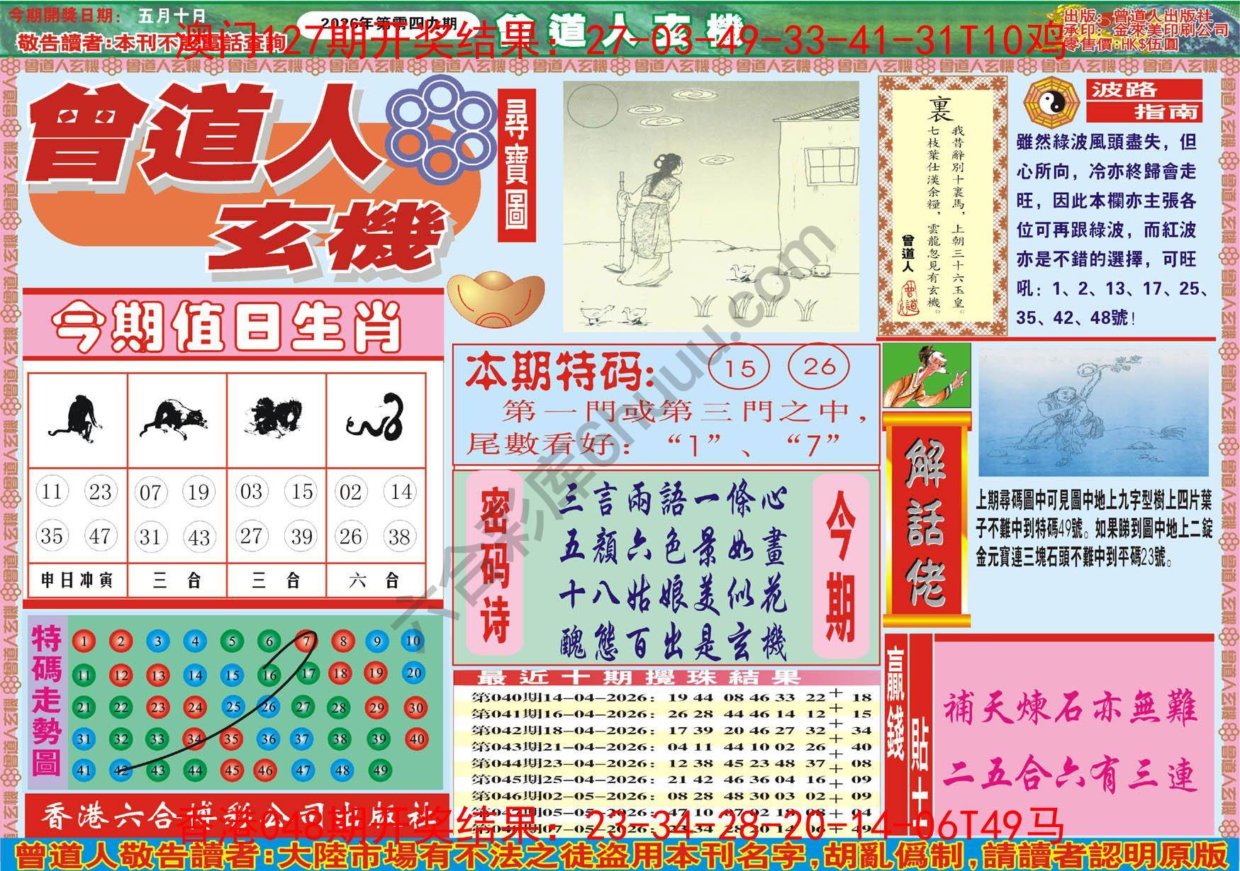 曾道人玄机