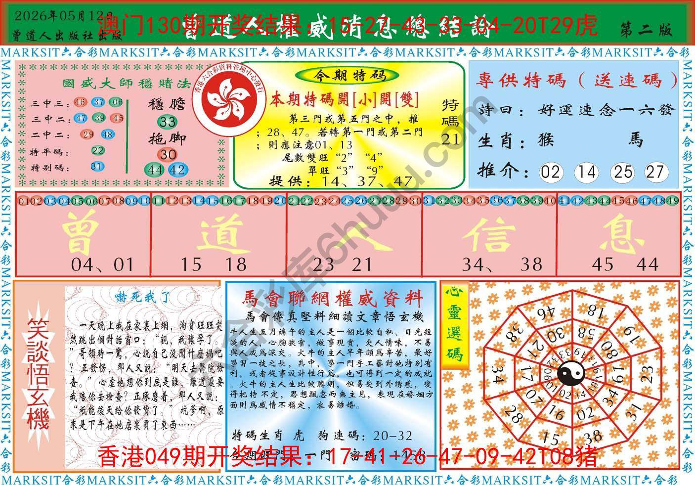 曾道人权威消息
