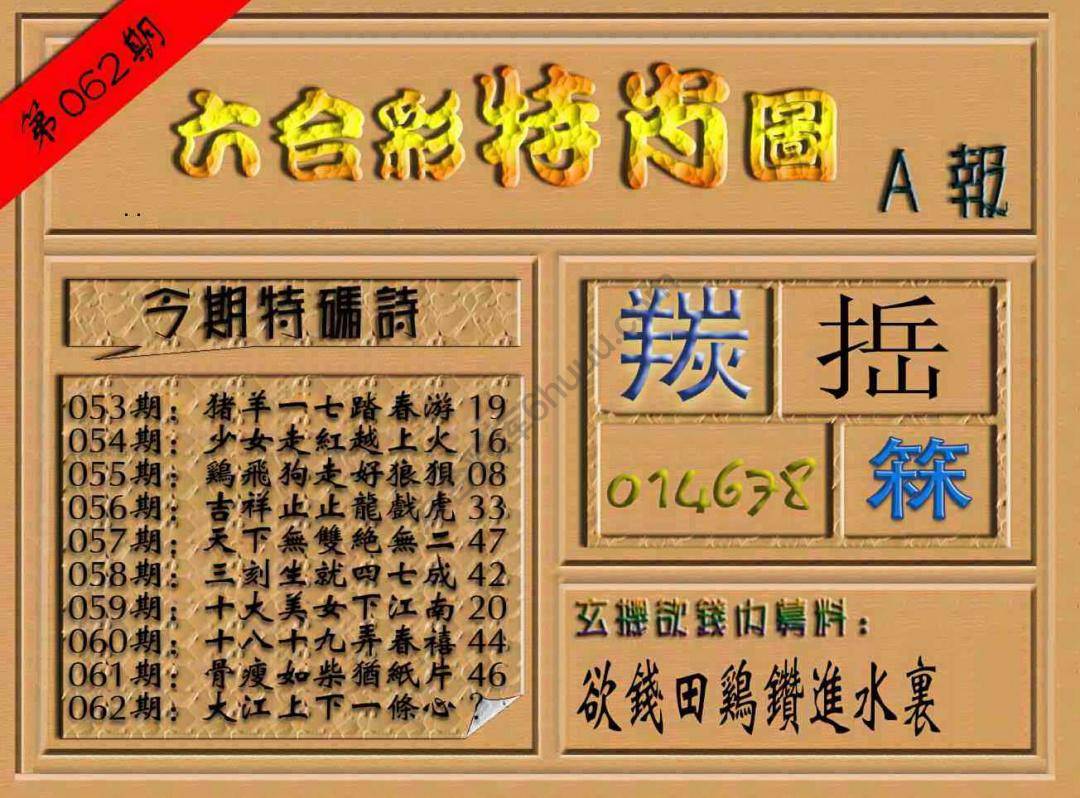 六合彩特肖图