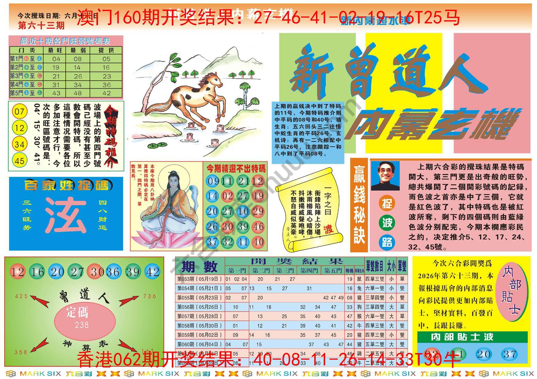 新曾道人内幕玄机