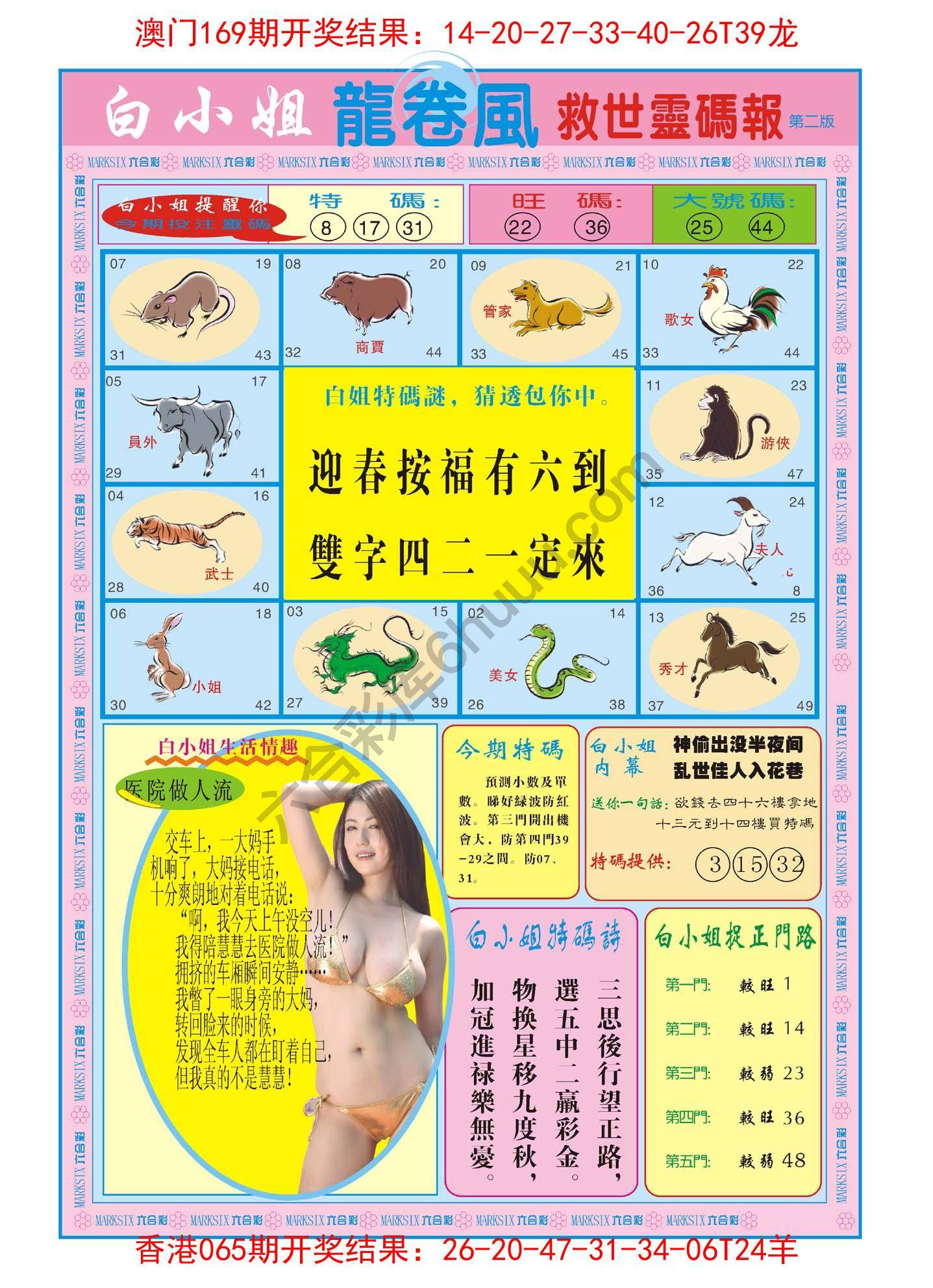 白小姐救世灵码报