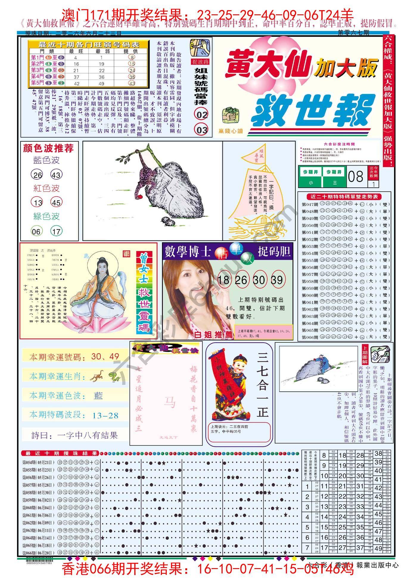 黄大仙救世报（加大版）